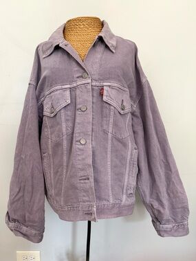 Levi's Muted Lavender Oversized Denim Jacket - Women's